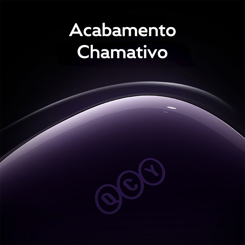 Fone de Ouvido QCY T13X ENC Sem Fio Bluetooth TWS 5.3, proteção IPX5, 30 h de Reprodução