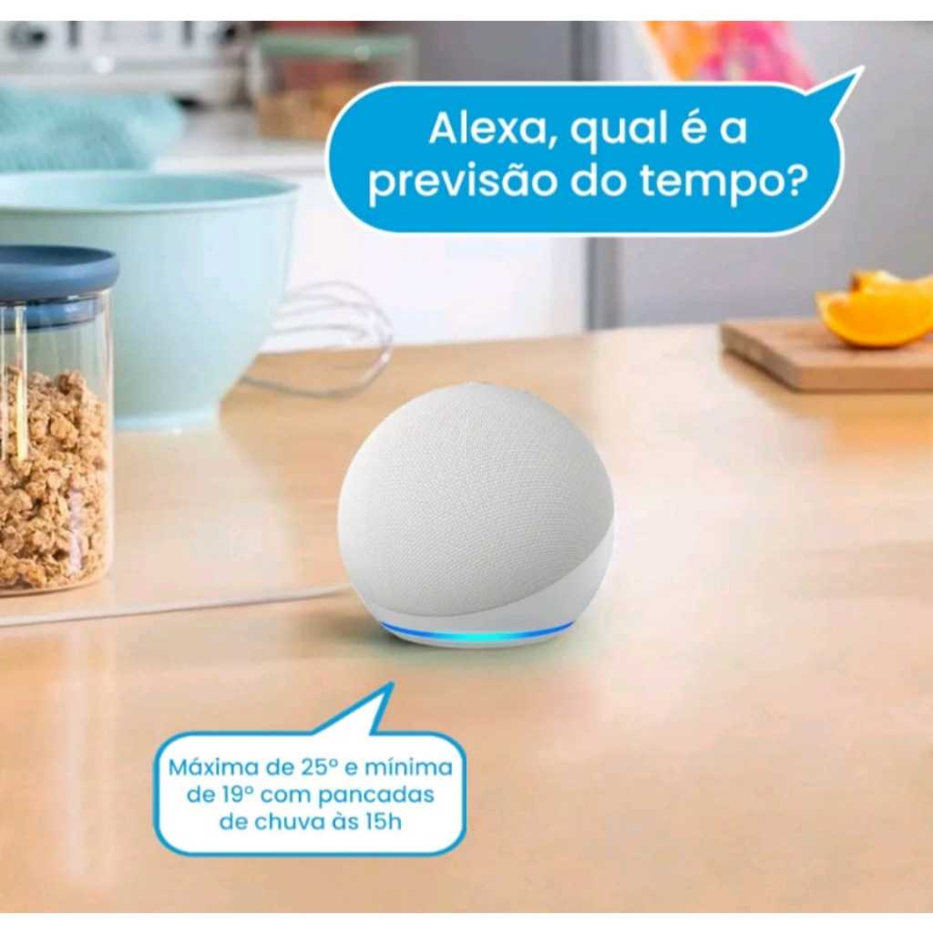 Assistente Virtual Alexa Echo Dot 5 Geração Alto Falante Original Envio Imediato Melhor Preço