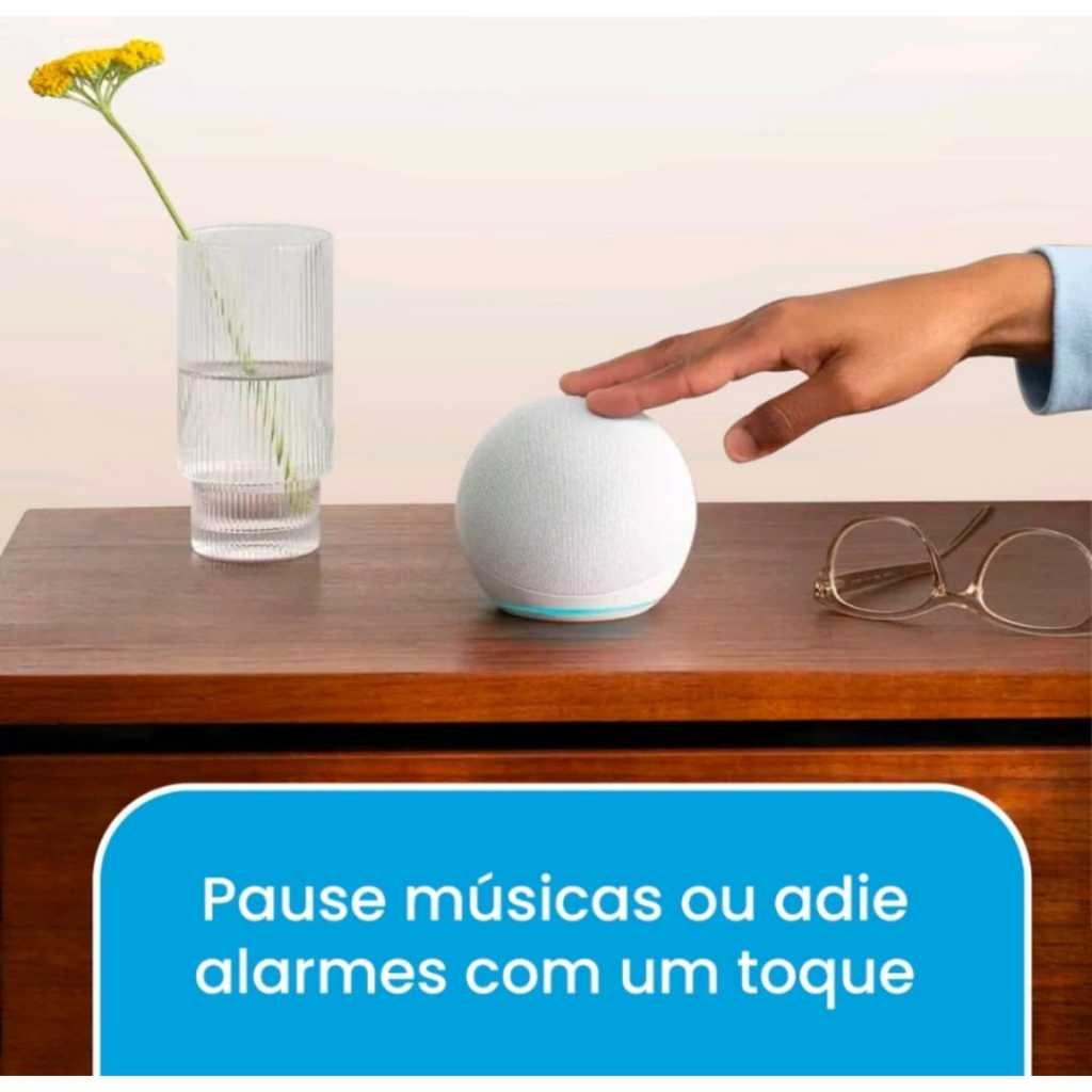 Assistente Virtual Alexa Echo Dot 5 Geração Alto Falante Original Envio Imediato Melhor Preço