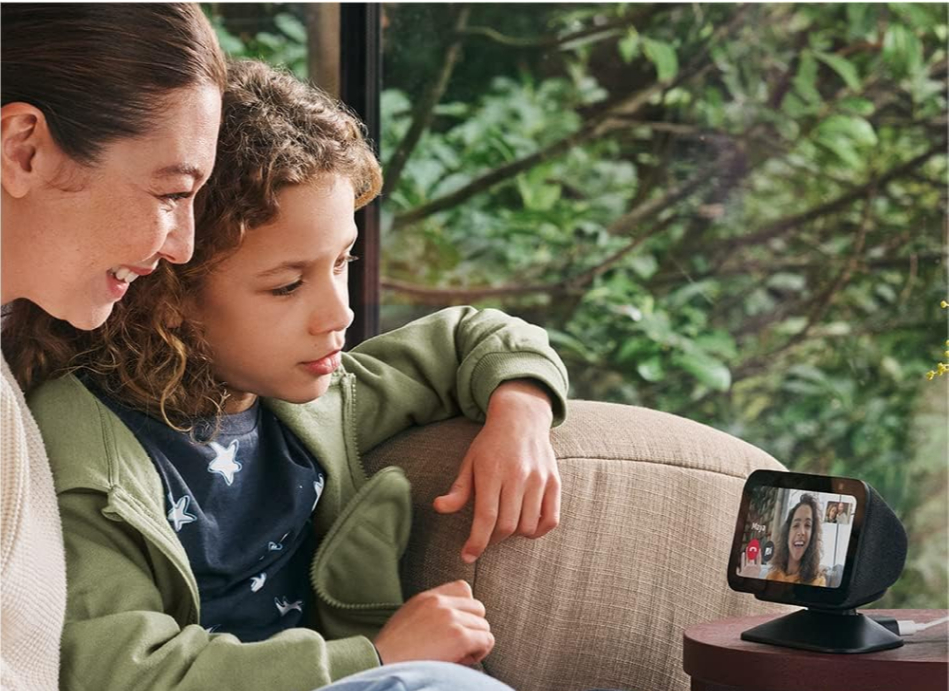 Echo Show 5 (3ª geração) com assistente virtual Alexa de carbono 110V/240V