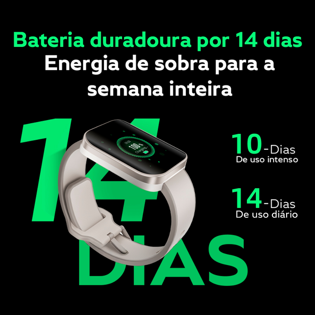 Smartwatch QCY S9 Urban GS, GPS, +120 Modos de Esporte, 5ATM, Tela Amoled 1.95' Pol