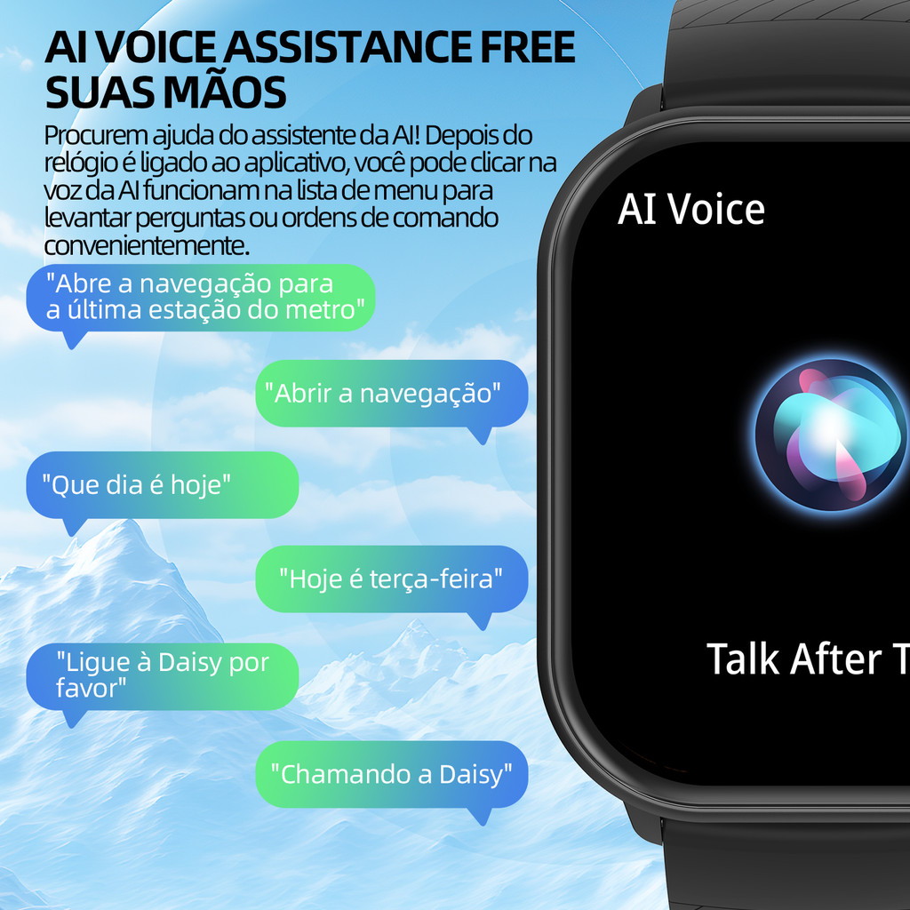 Bettdow Relógio inteligente /chamada de voz/IP68 à prova d'água/monitoramento de frequência cardíaca