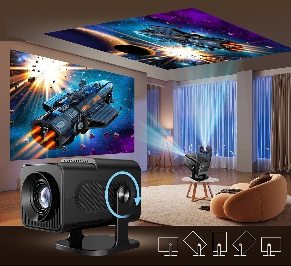 Atualizado Projetor Smart HY320 Android Full HD 1920x1080 Bluetooth Wi-fi