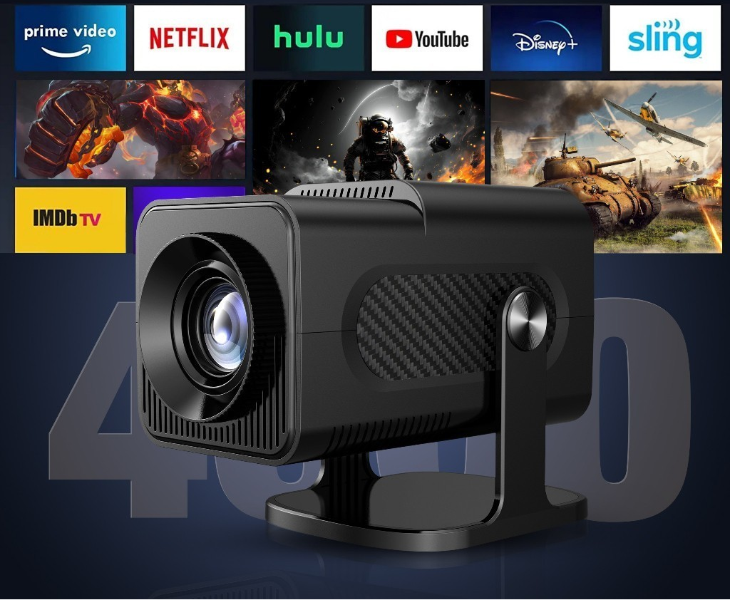 Atualizado Projetor Smart HY320 Android Full HD 1920x1080 Bluetooth Wi-fi